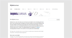 Desktop Screenshot of bijbelcursus.nl