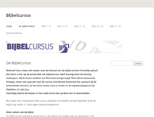 Tablet Screenshot of bijbelcursus.nl